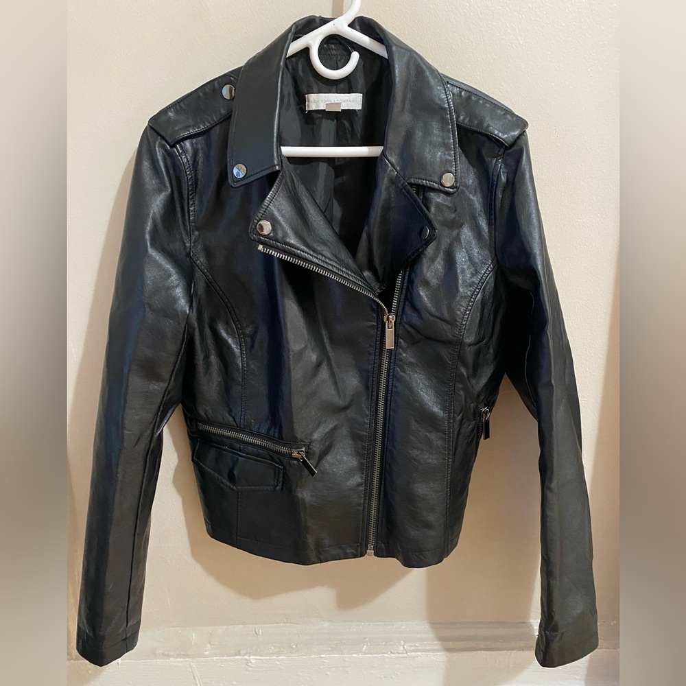 New York & Company Faux Leather Jacket